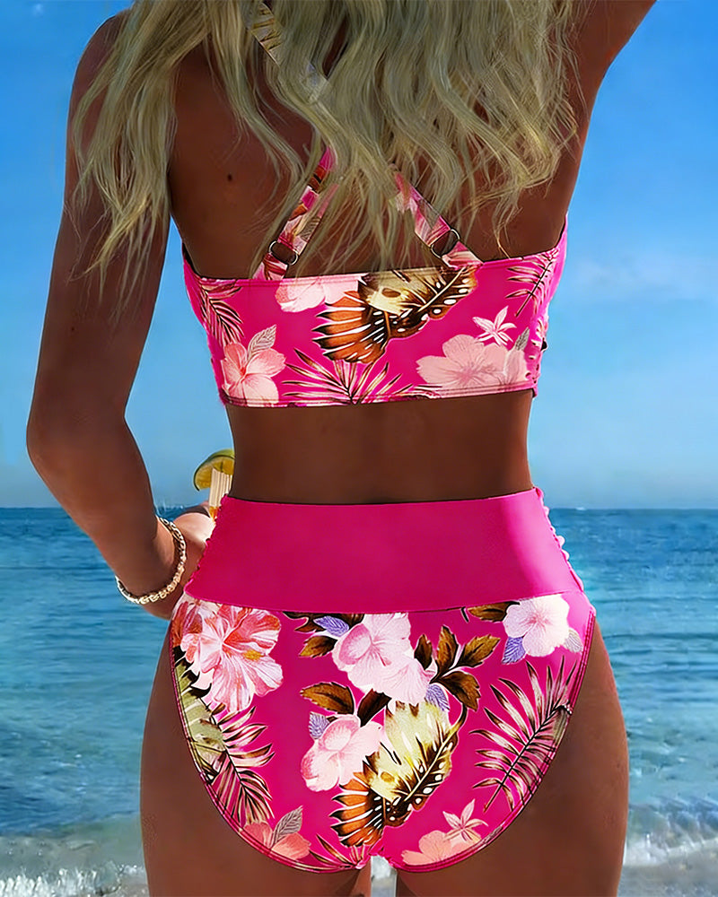 Jolie | Bikini floral contrast