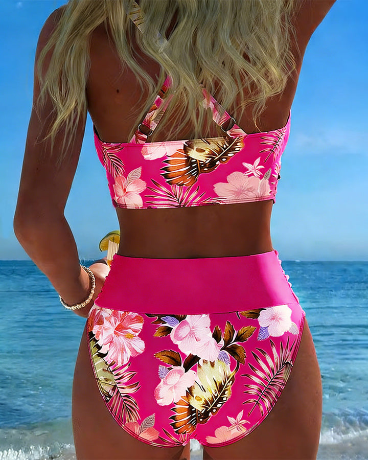 Jolie | Bikini floral contrast