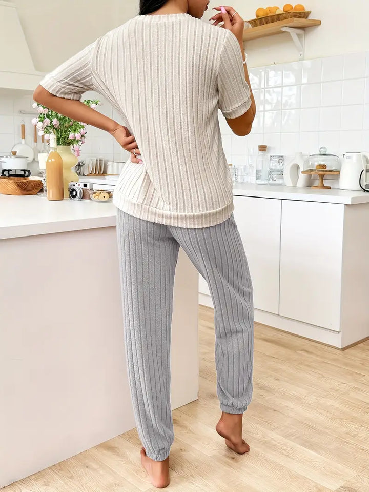 Ensemble Pyjama Amore En Velours Côtelé