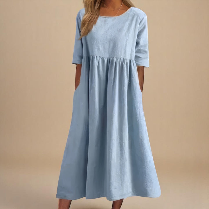 Sofia | Robe Aérée En Coton Doux