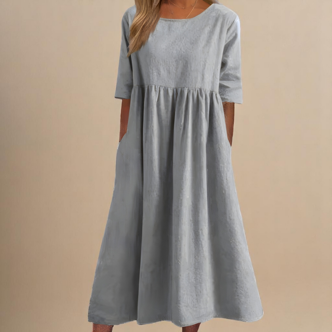Sofia | Robe Aérée En Coton Doux