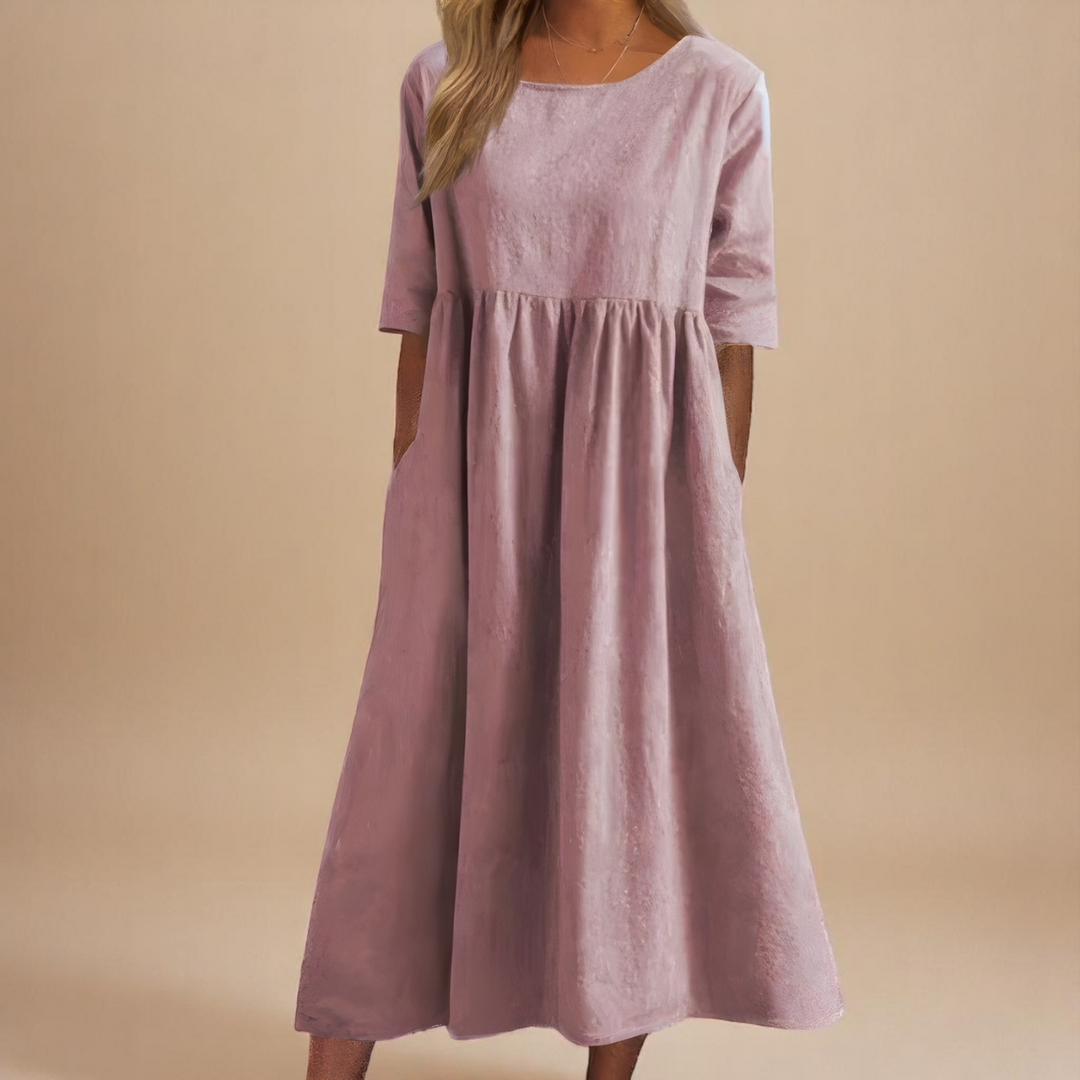 Sofia | Robe Aérée En Coton Doux