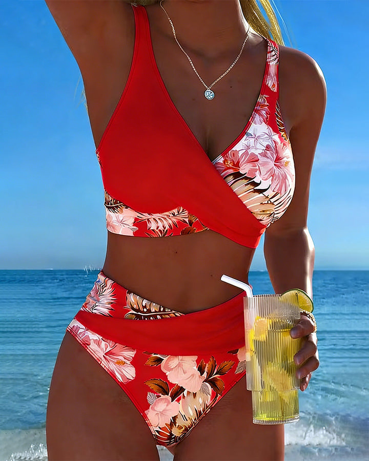 Jolie | Bikini floral contrast