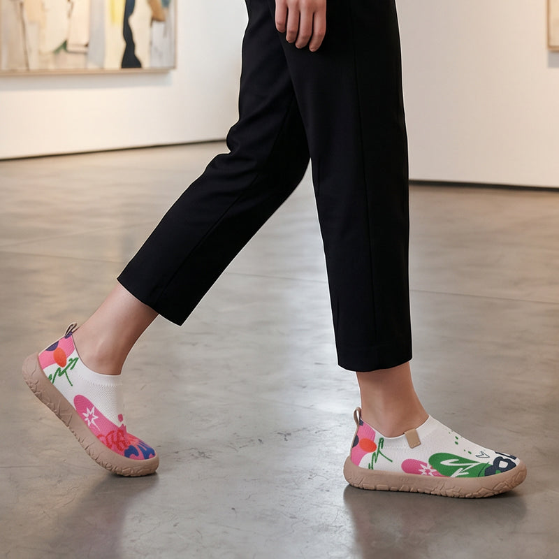 Simone | Slip-On Imprimé Artistique & Semelle Souple