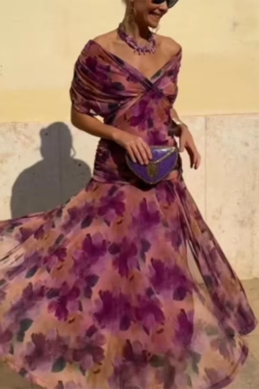 Juliette | Robe Maxi de Fête Élégante à Col V