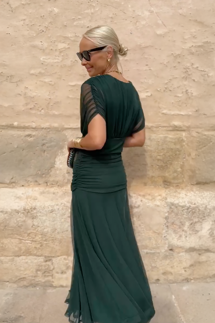 Juliette | Robe Maxi de Fête Élégante à Col V