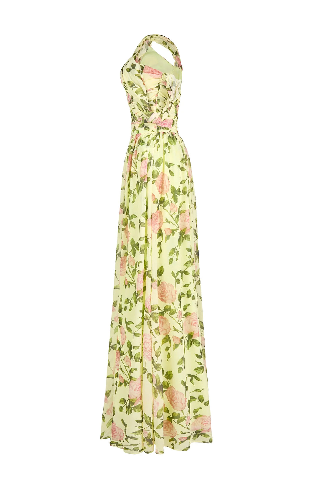 Rosalie | Robe Maxi Fleurie En Mousseline Élégante