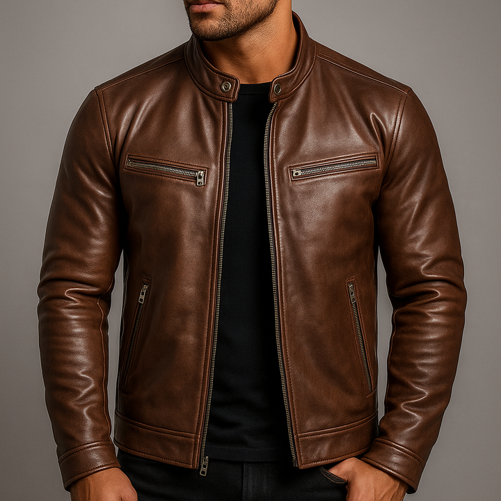 Paul | Veste en cuir vintage