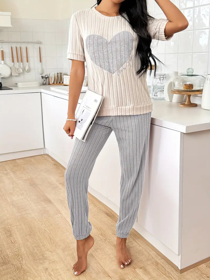 Ensemble Pyjama Amore En Velours Côtelé
