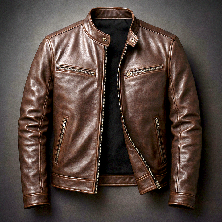 Paul | Veste en cuir vintage