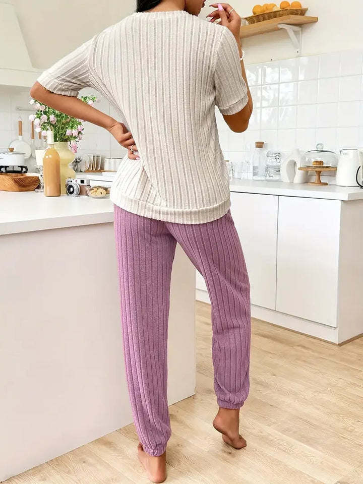 Ensemble Pyjama Amore En Velours Côtelé