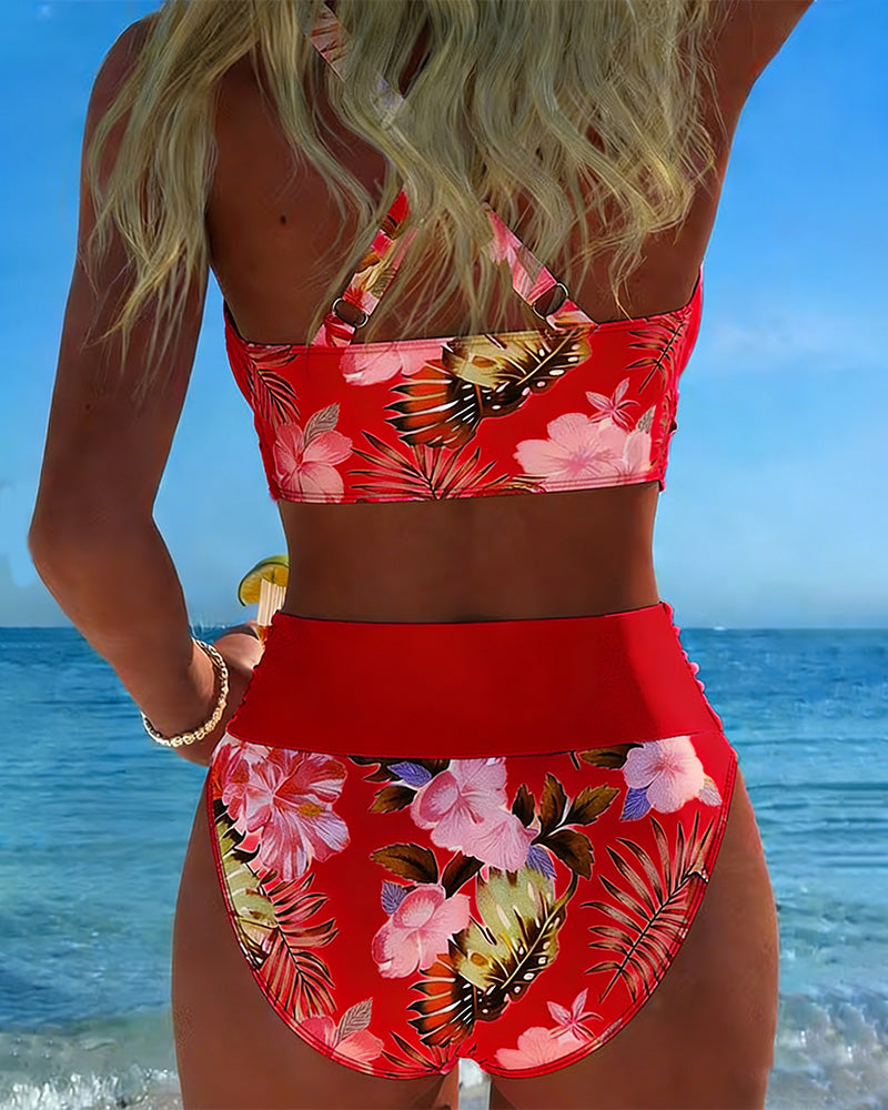 Jolie | Bikini floral contrast