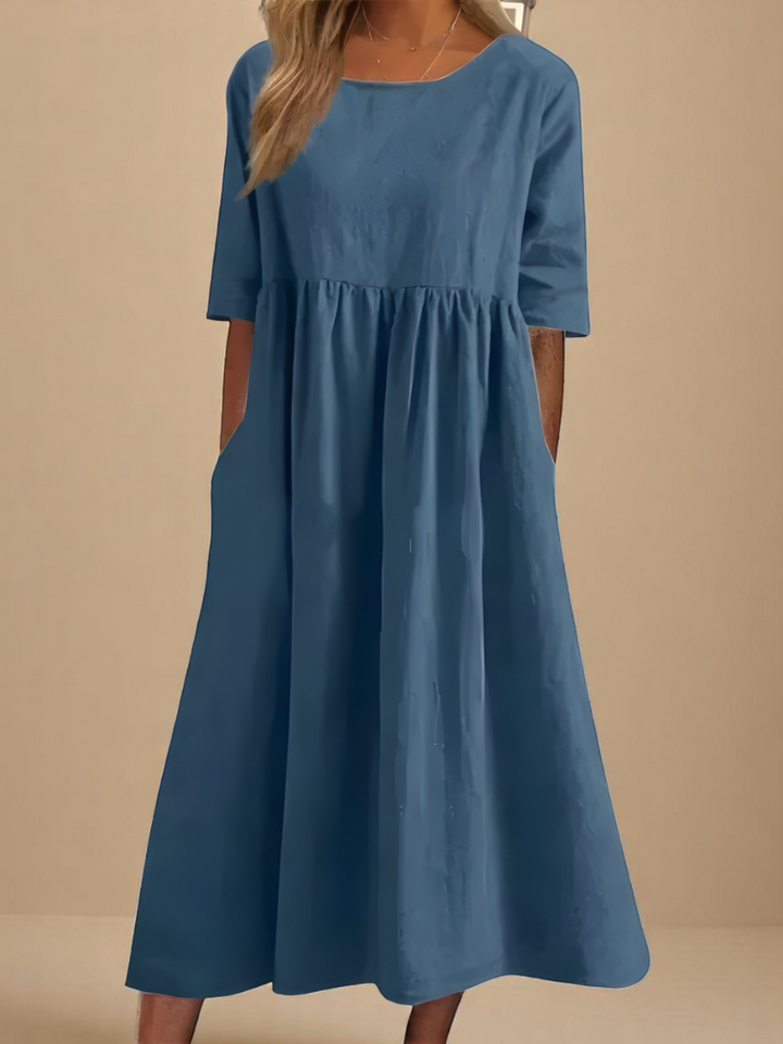 Sofia | Robe Aérée En Coton Doux
