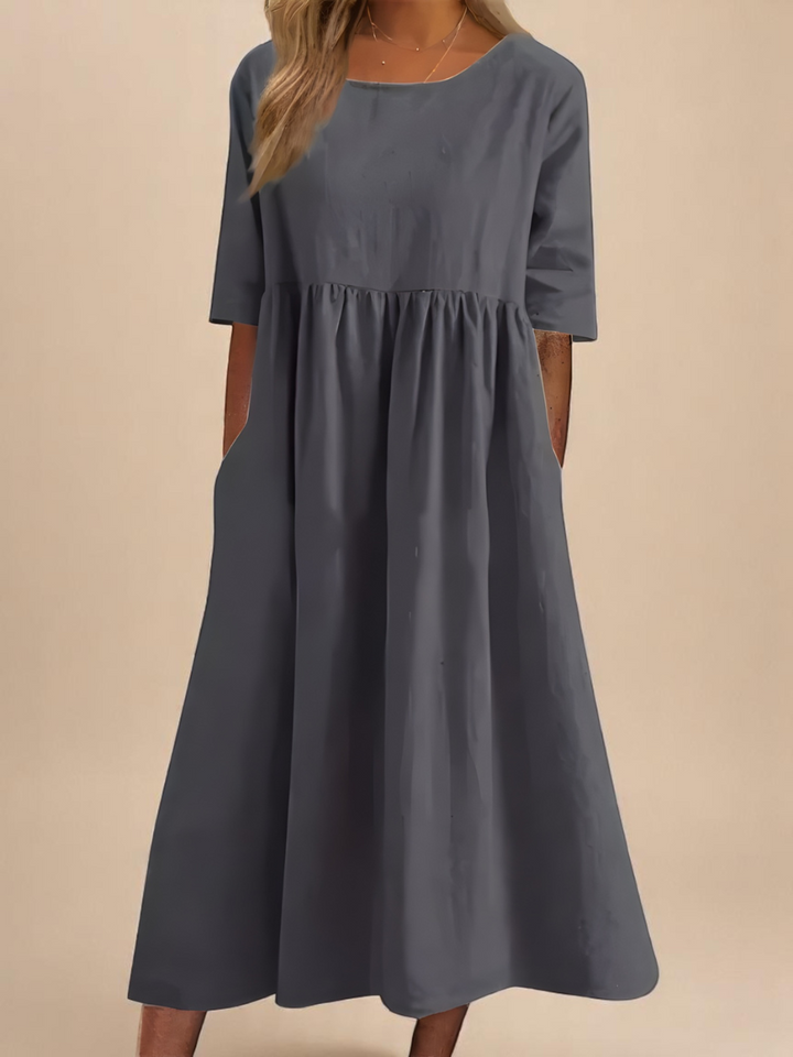 Sofia | Robe Aérée En Coton Doux