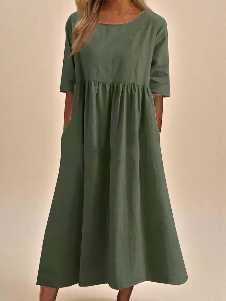 Sofia | Robe Aérée En Coton Doux