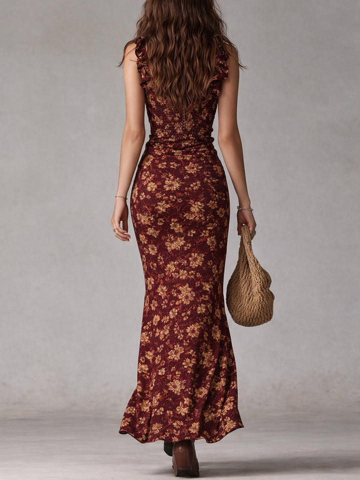 Luna | Robe Longue Élégante Style Rétro