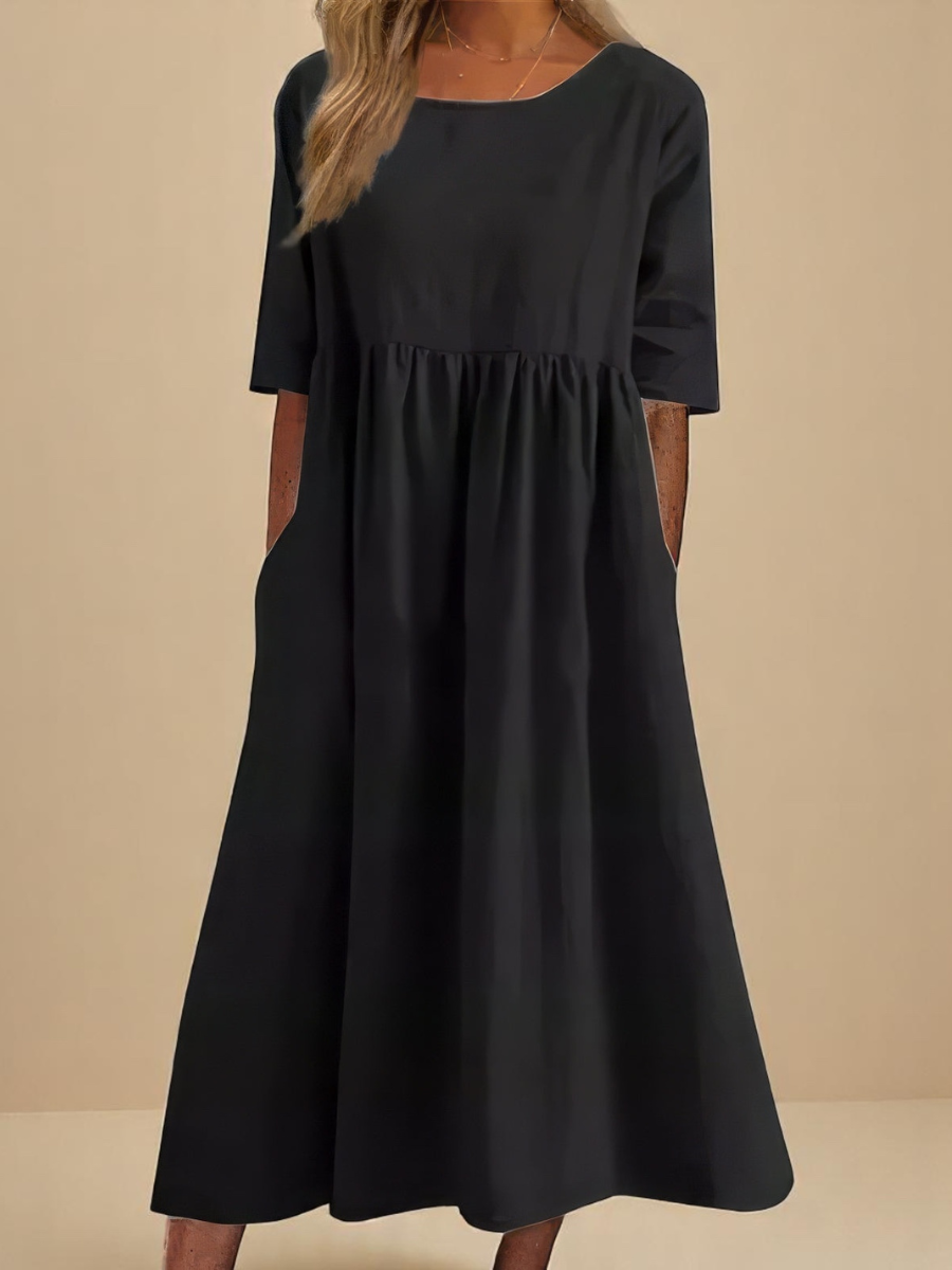 Sofia | Robe Aérée En Coton Doux
