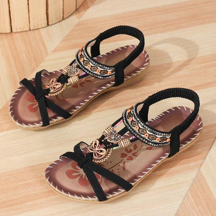 Marie | Sandales Style Ibiza Alliant Confort et Élégance