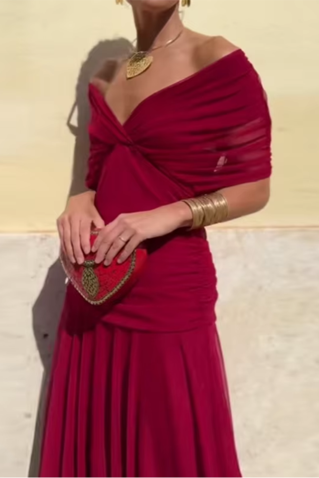 Juliette | Robe Maxi de Fête Élégante à Col V