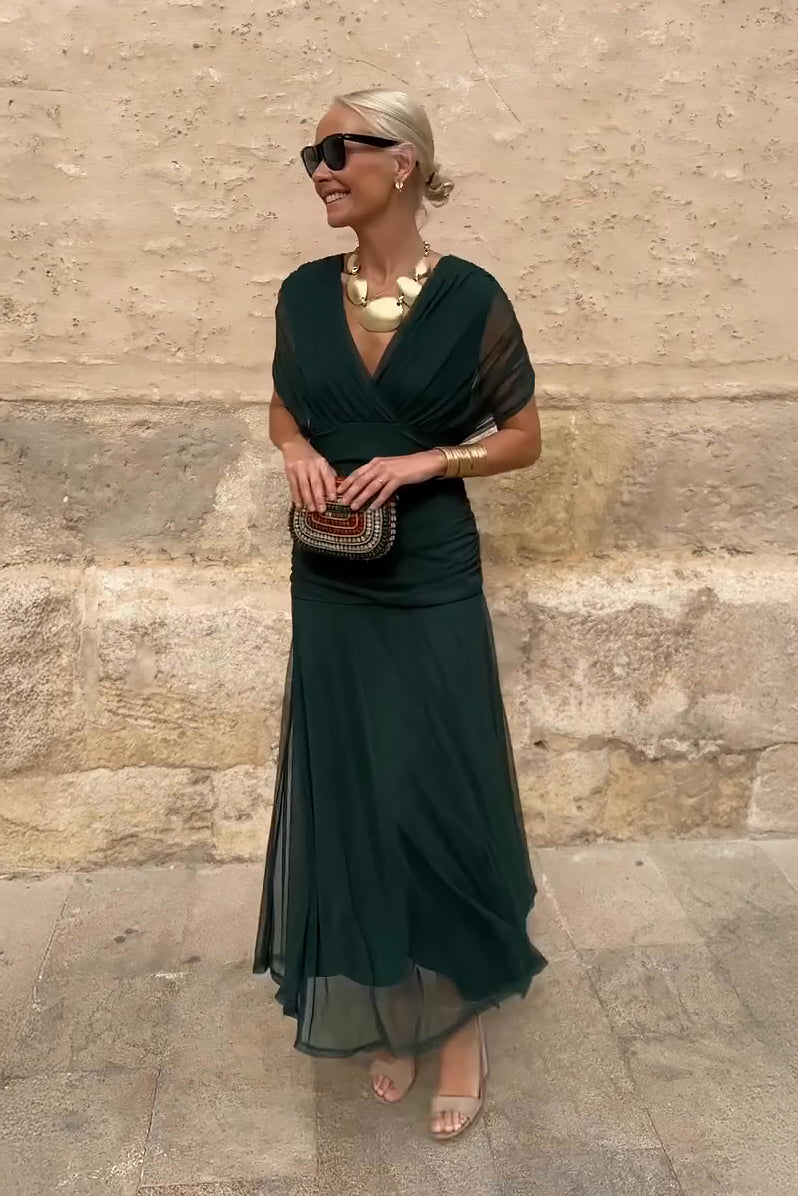 Juliette | Robe Maxi de Fête Élégante à Col V