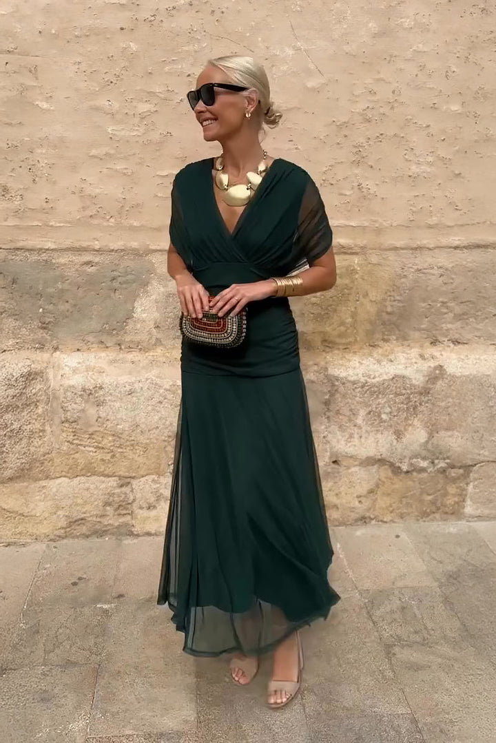 Juliette | Robe Maxi de Fête Élégante à Col V