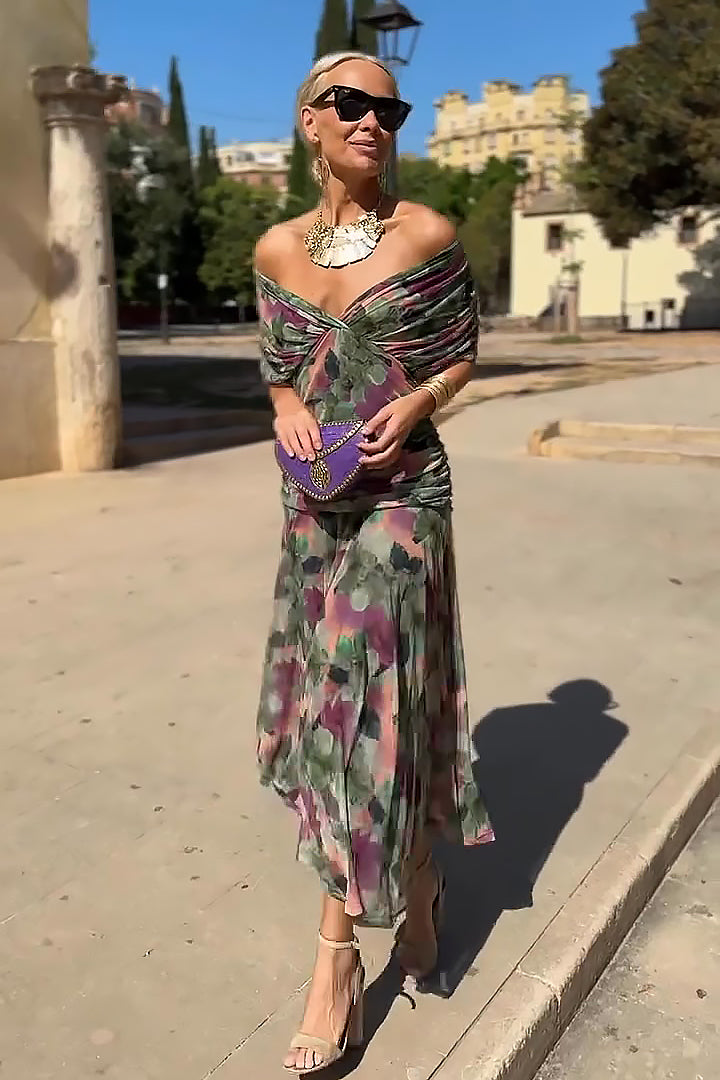 Juliette | Robe Maxi de Fête Élégante à Col V