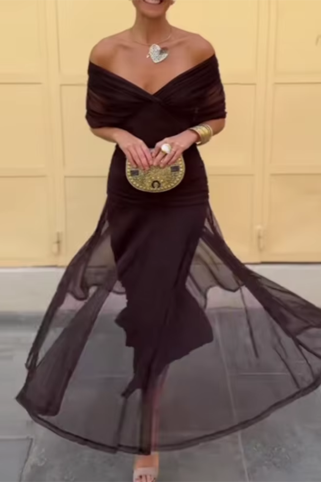 Juliette | Robe Maxi de Fête Élégante à Col V