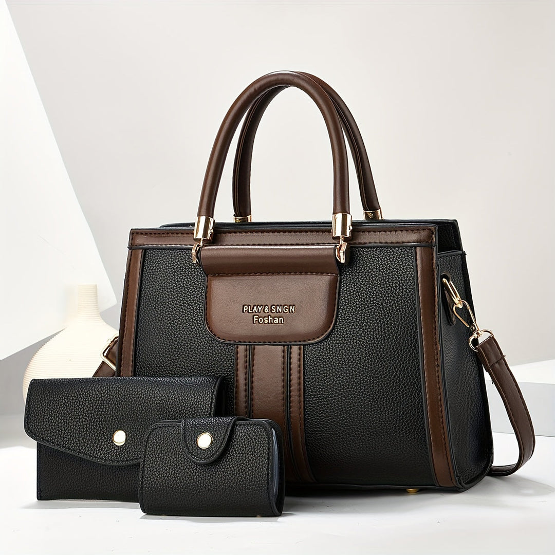 Sophie - Ensemble de sacs en cuir élégant 3 pièces