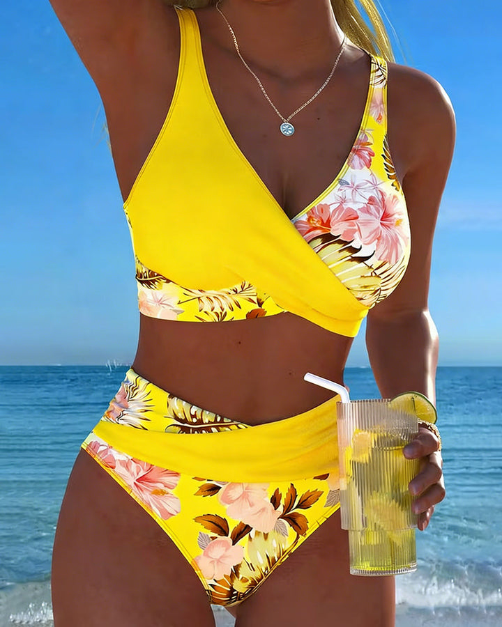Jolie | Bikini floral contrast