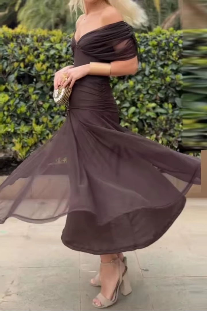 Juliette | Robe Maxi de Fête Élégante à Col V