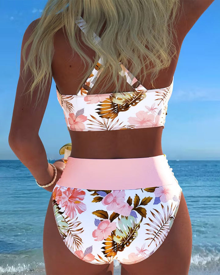 Jolie | Bikini floral contrast