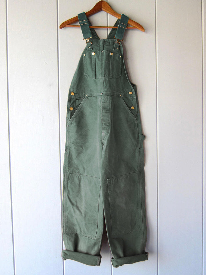 Combinaison En Toile Élégante Avec Poches