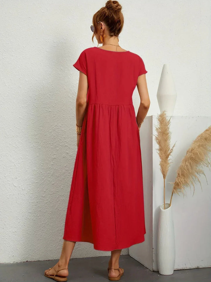 Rosalie || Robe Légère En Coton Doux Avec Poches