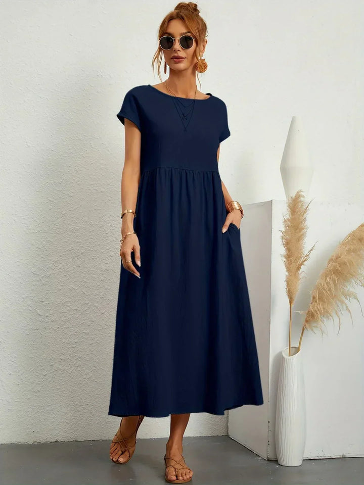 Rosalie || Robe Légère En Coton Doux Avec Poches