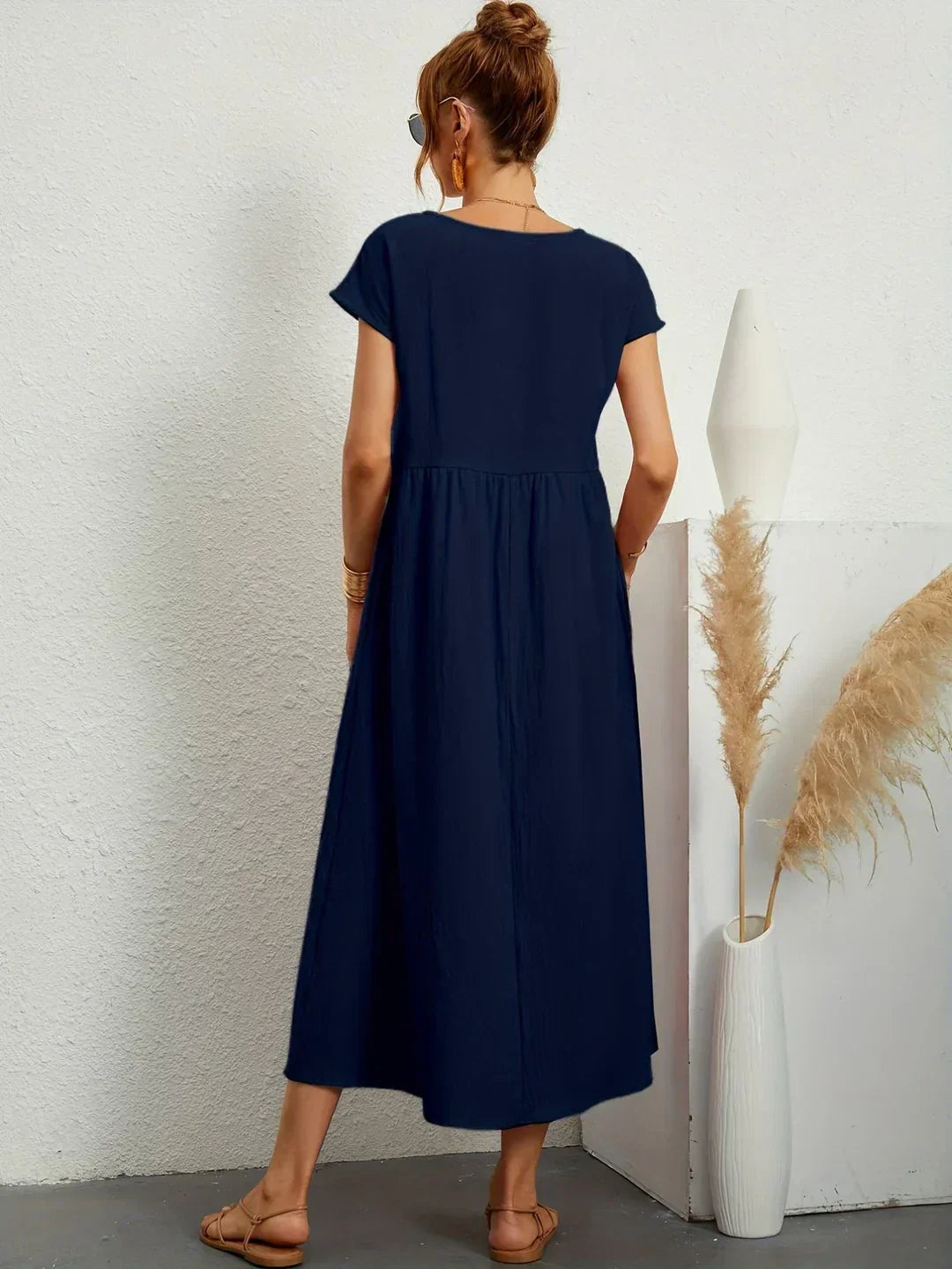 Rosalie || Robe Légère En Coton Doux Avec Poches