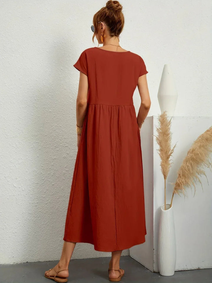 Rosalie || Robe Légère En Coton Doux Avec Poches