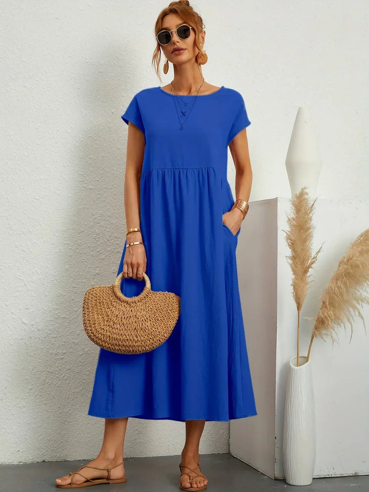 Rosalie || Robe Légère En Coton Doux Avec Poches