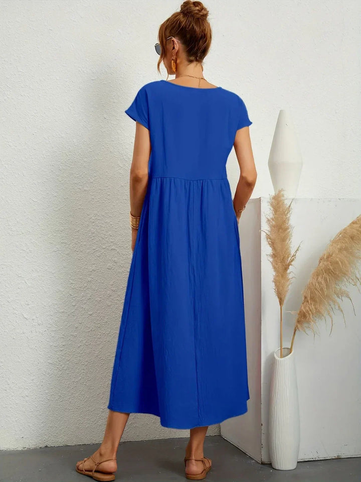 Rosalie || Robe Légère En Coton Doux Avec Poches