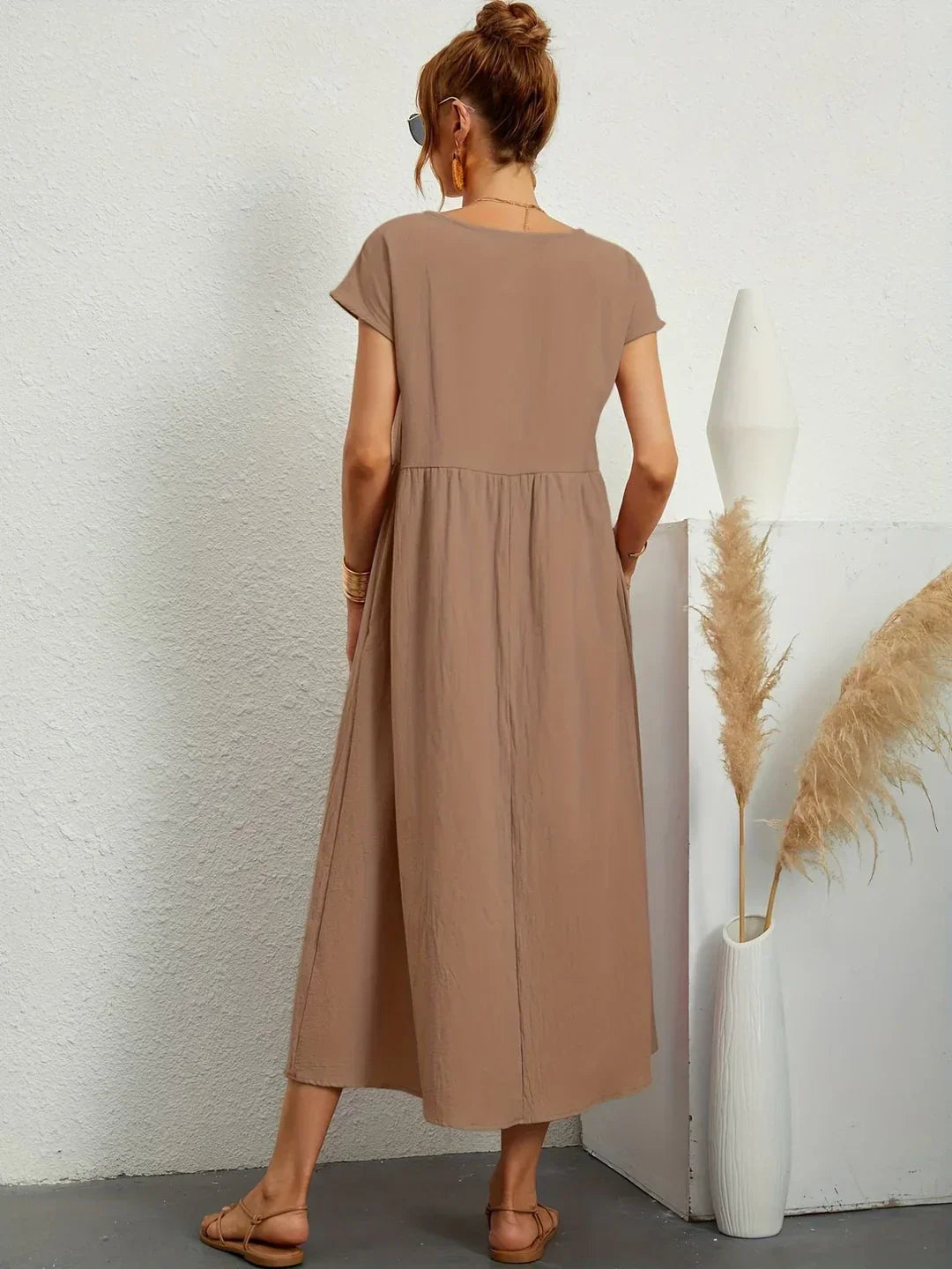 Rosalie || Robe Légère En Coton Doux Avec Poches
