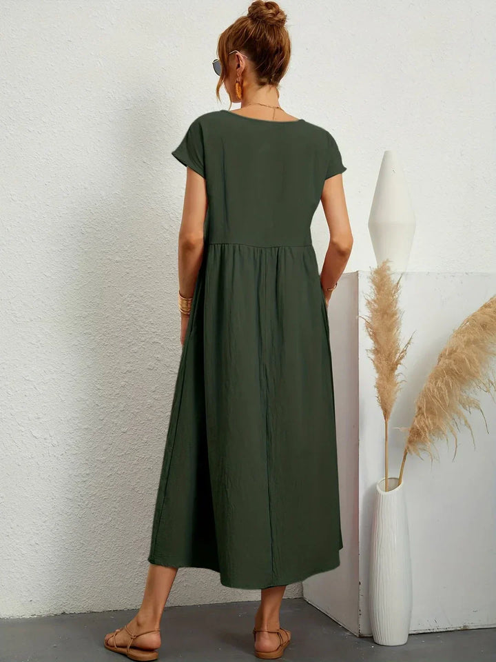 Rosalie || Robe Légère En Coton Doux Avec Poches