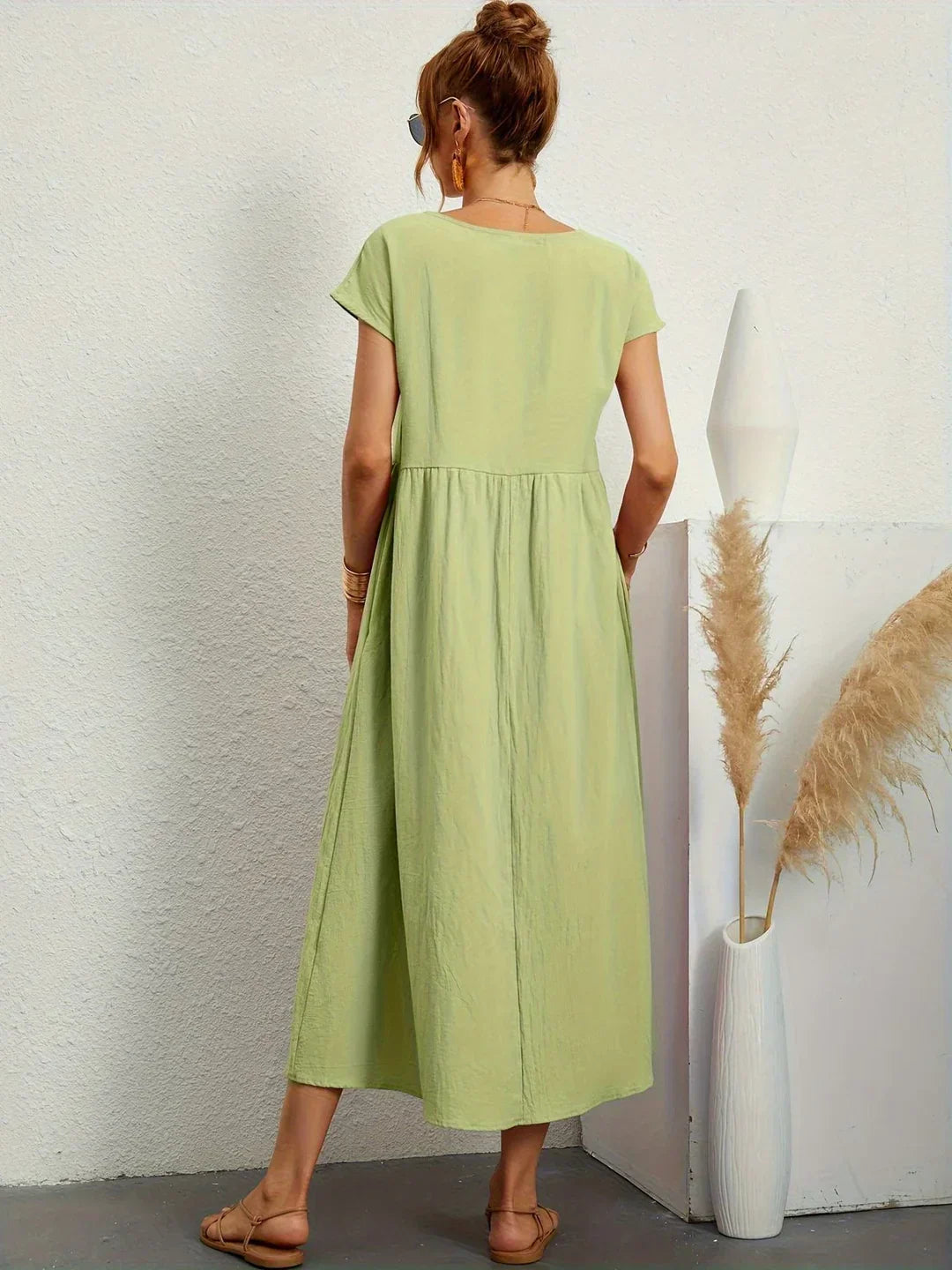 Rosalie || Robe Légère En Coton Doux Avec Poches