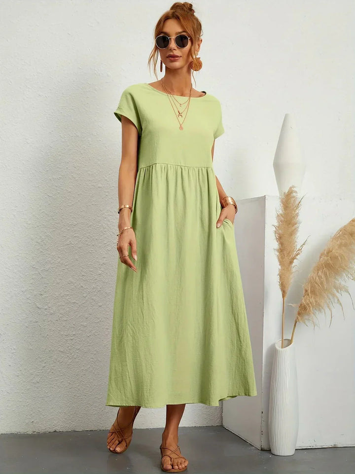 Rosalie || Robe Légère En Coton Doux Avec Poches