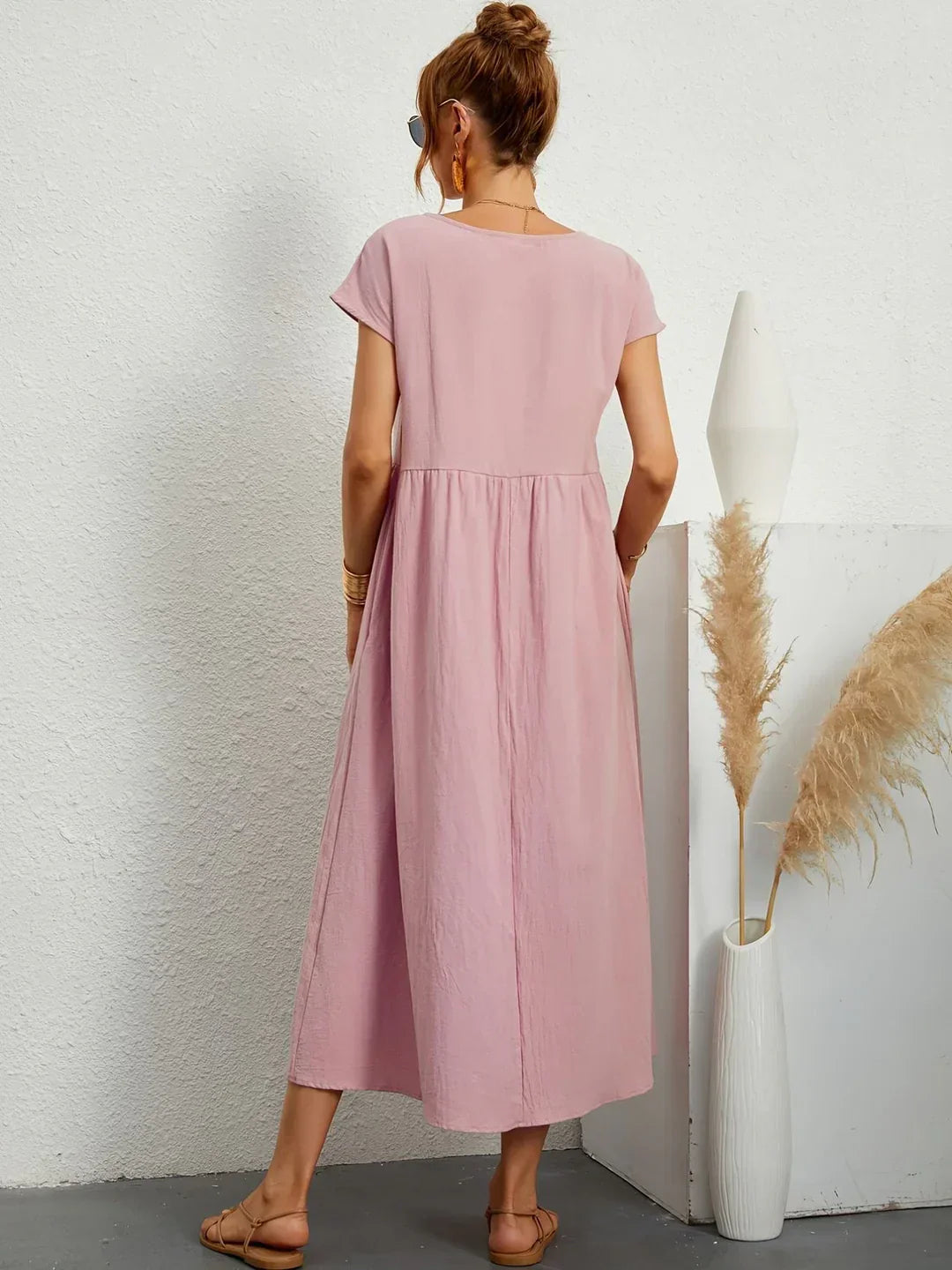 Rosalie || Robe Légère En Coton Doux Avec Poches