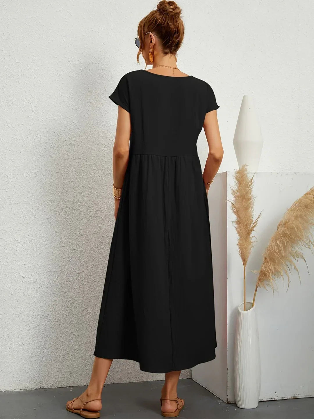 Rosalie || Robe Légère En Coton Doux Avec Poches
