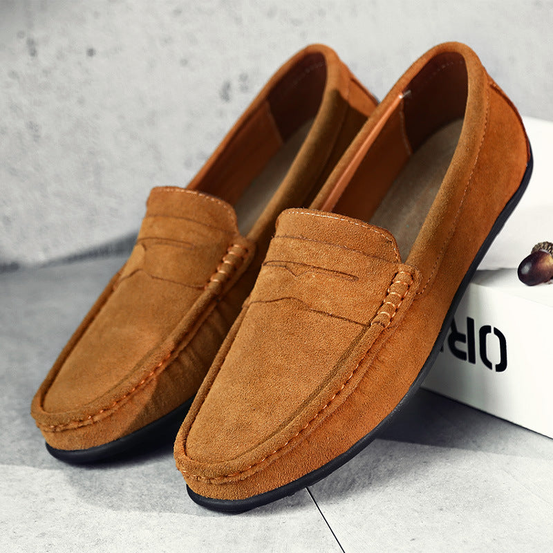 Liam | Mocassins rétro en daim pour homme