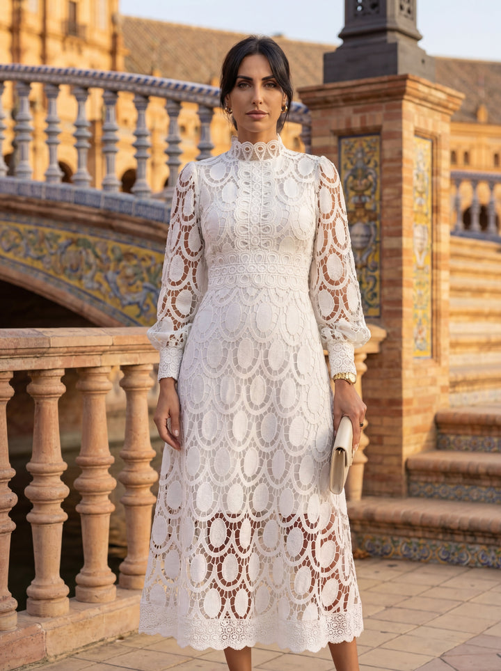 Capricornio | Robe Dentelle Élégante Raffinée