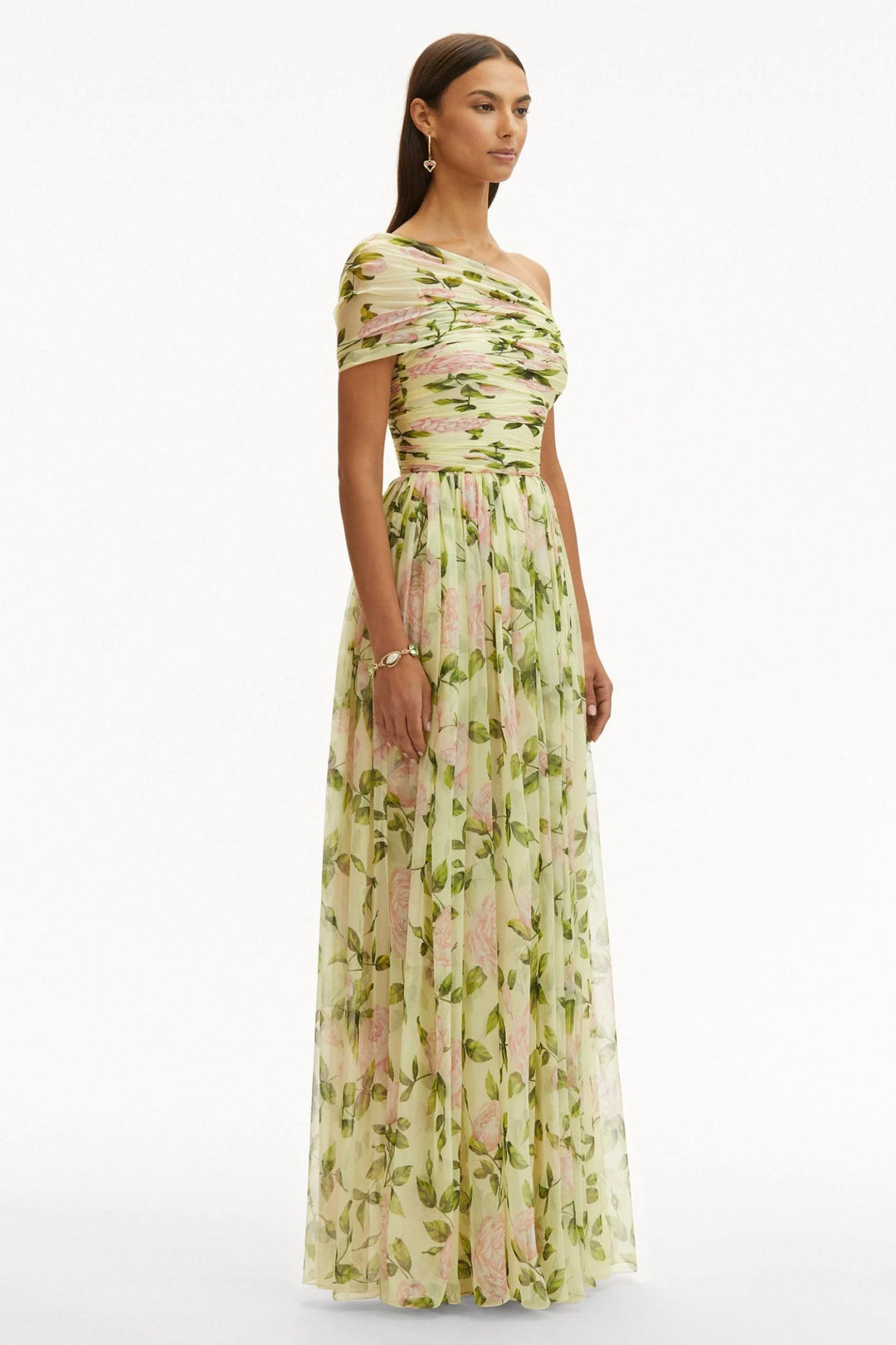 Rosalie | Robe Maxi Fleurie En Mousseline Élégante