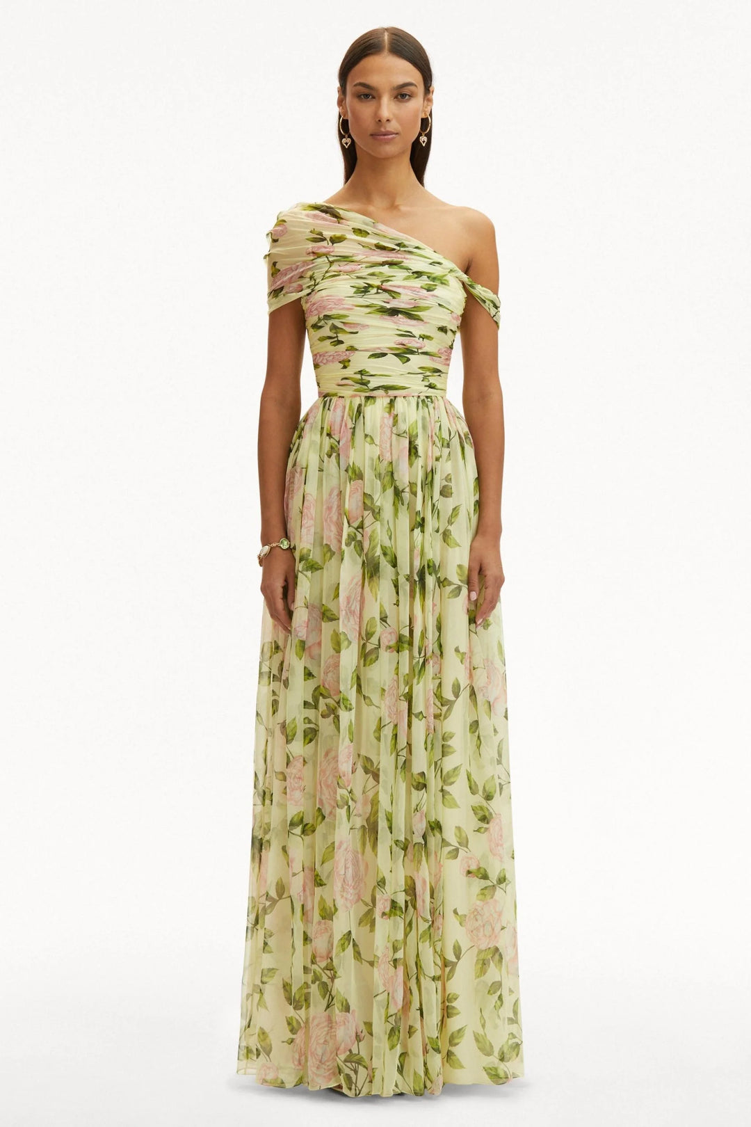 Rosalie | Robe Maxi Fleurie En Mousseline Élégante