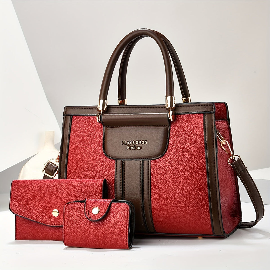 Sophie - Ensemble de sacs en cuir élégant 3 pièces