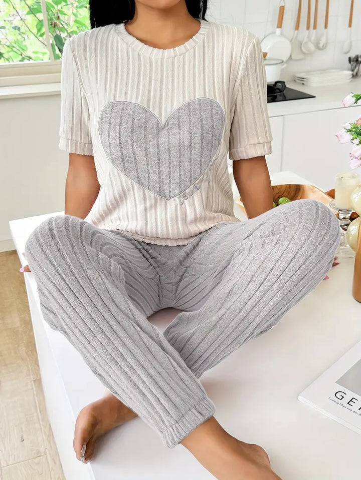 Ensemble Pyjama Amore En Velours Côtelé